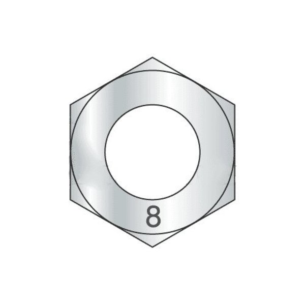 Newport Fasteners Hex Nut, M56-5.5, Steel, Class 8, Plain, 45 mm Ht, 12 PK 155317-BR-12